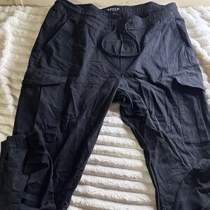 WTXU Men's Black Cargo Pants